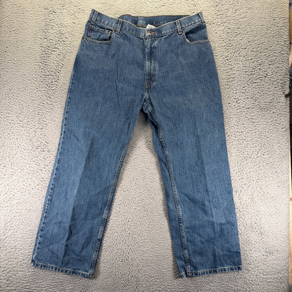 Dockers Jeans Men's 40x29 Blue Cotton Denim Straight Leg Workwear Travel Baggy